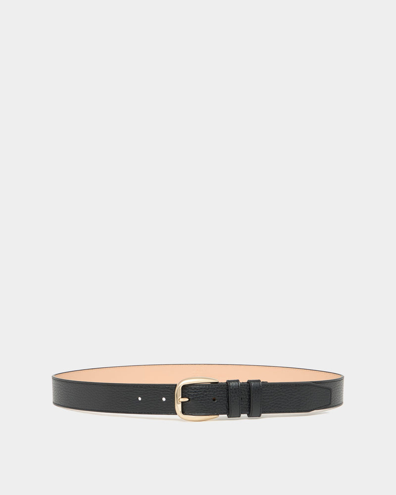 30 mm Belt In Black Grained Leather