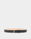 30 mm Belt In Black Grained Leather