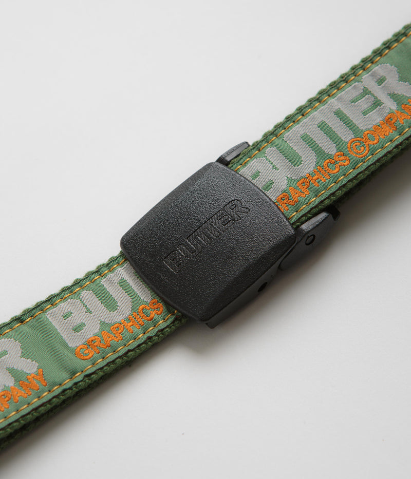Butter Goods Program Woven Belt in Green
