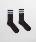 Butter Goods Stripe Socks in Black