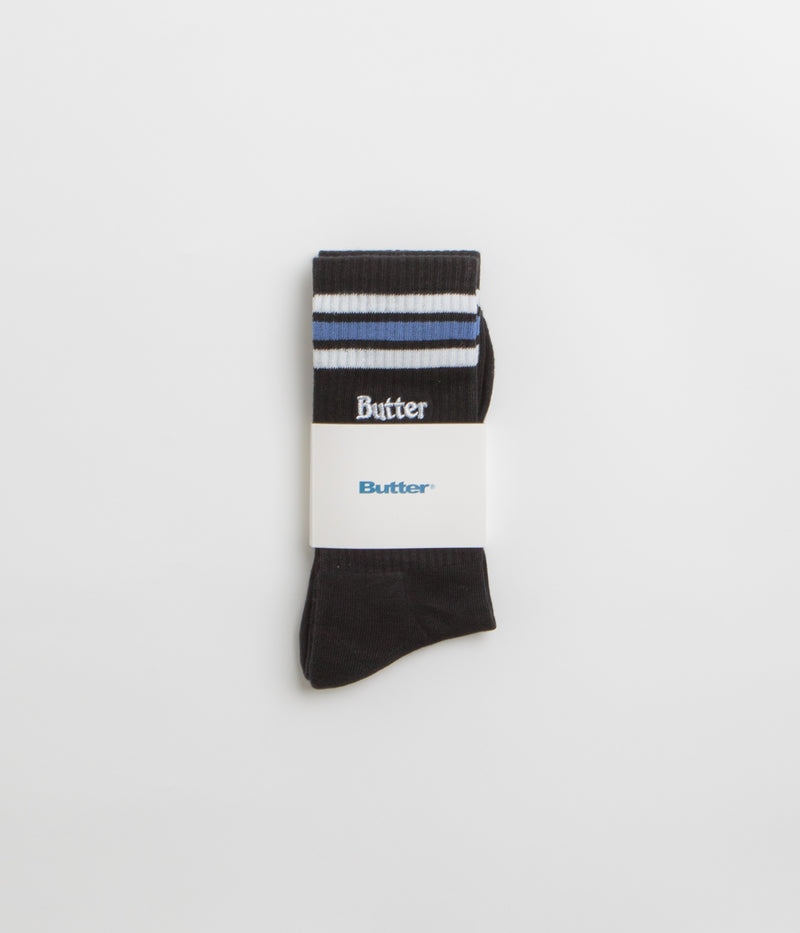 Butter Goods Stripe Socks in Black