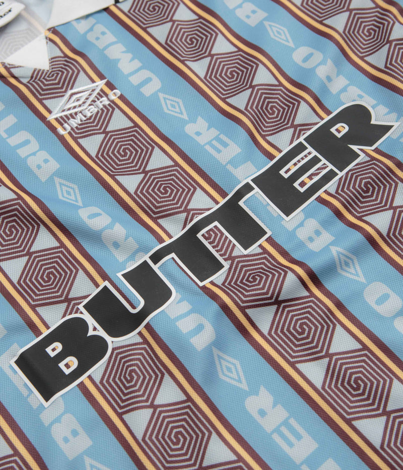 Butter Goods x Umbro Vert Jersey in Sky and Brown