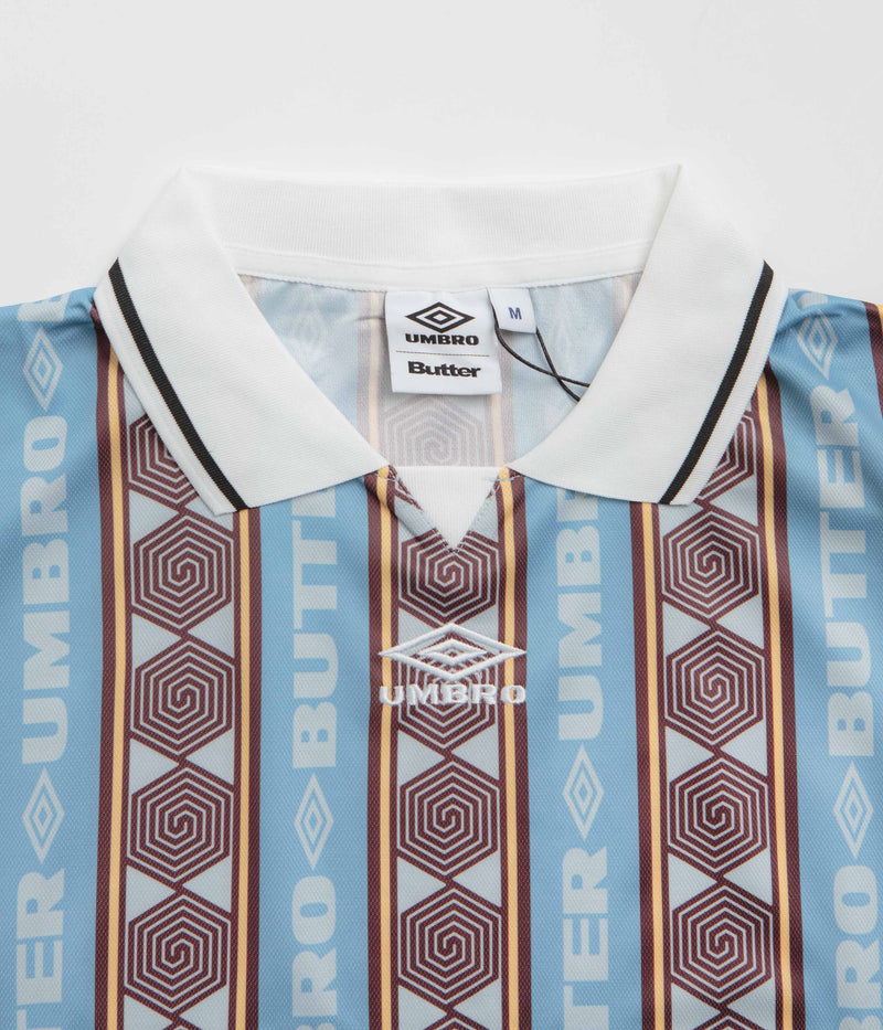 Butter Goods x Umbro Vert Jersey in Sky and Brown