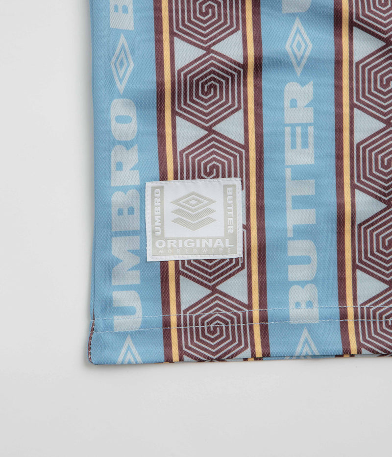 Butter Goods x Umbro Vert Jersey in Sky and Brown