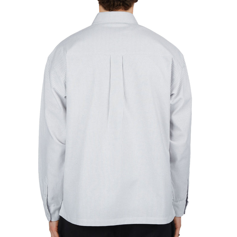 CCS Box Oxford Shirt - Grey Stripe