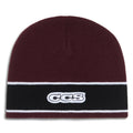 CCS Icon Skully Beanie - Maroon/Black