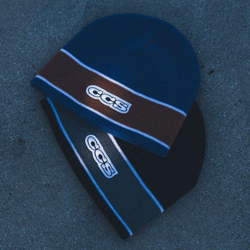CCS Icon Skully Beanie - Navy/Rust