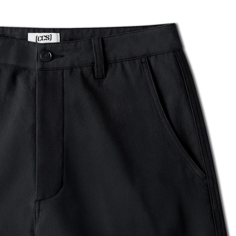 CCS Wide Leg Chino Pants - Black