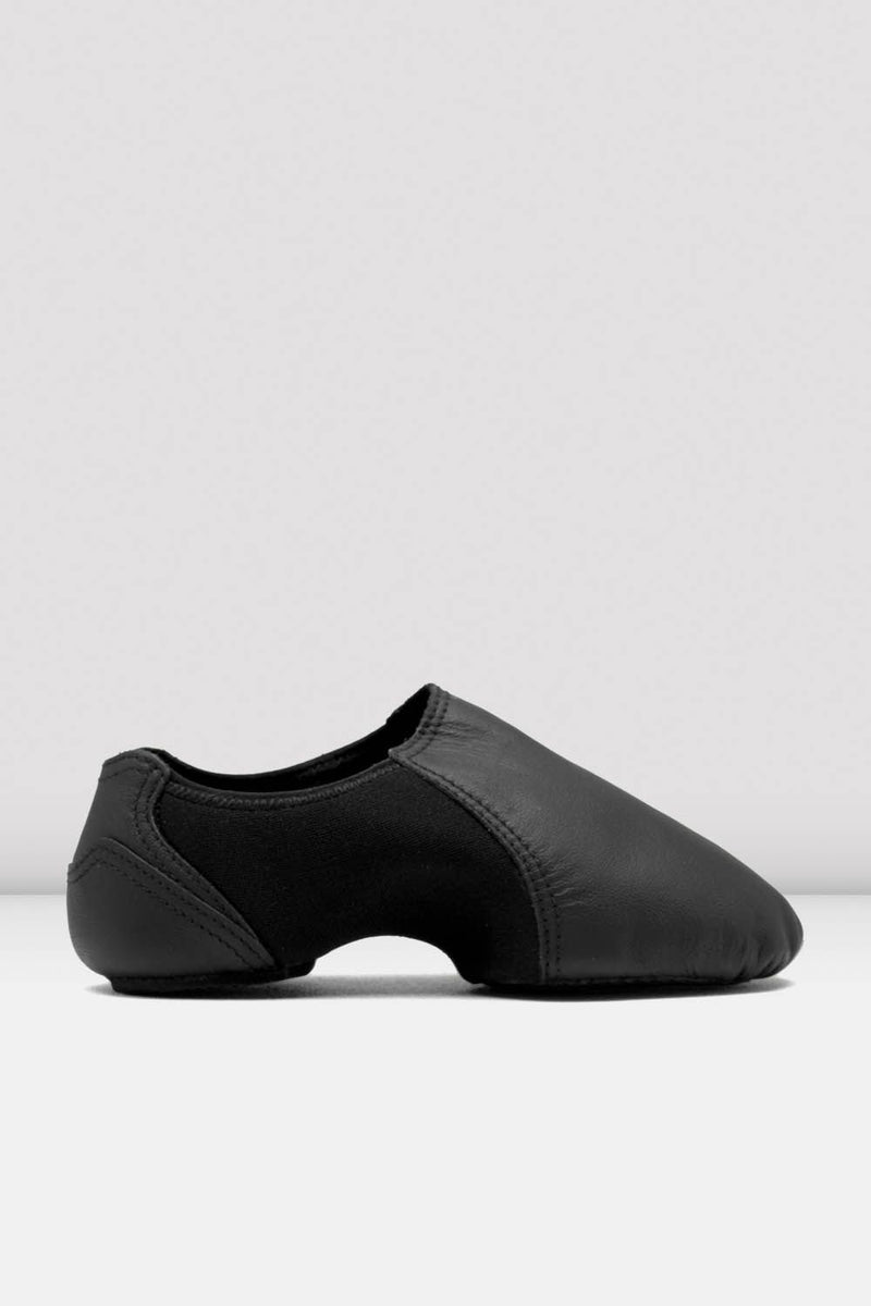 Childrens Spark Leather & Neoprene Jazz Shoes - BLOCH US