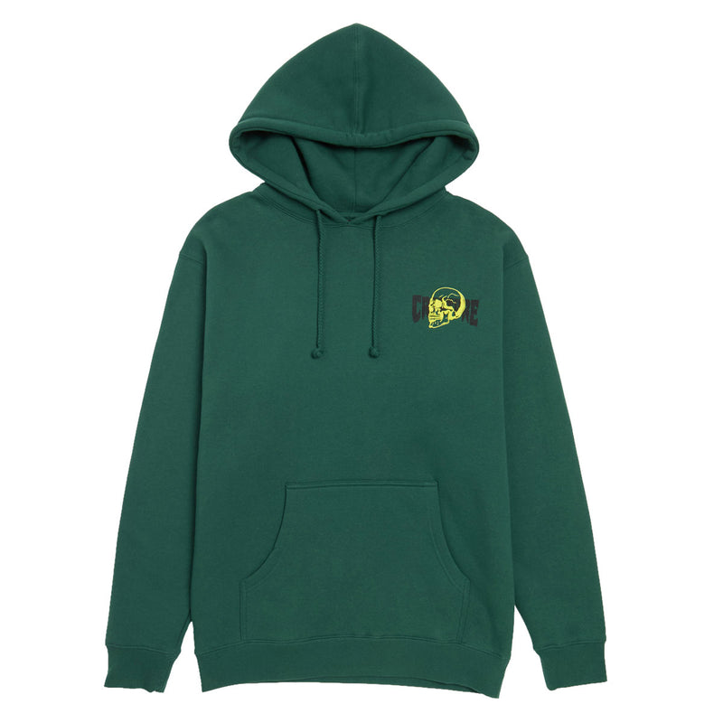 Creature Spiral Skull Hoodie - Dark Green