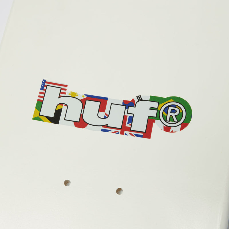HUF x Mickey Mouse Worldwide Tour Skateboard Deck - White - 8.25"