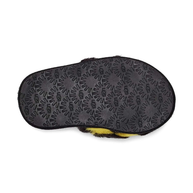 Infant UGG Fluff Yeah Slide Checks Black Multi (1130391I-BLKM)