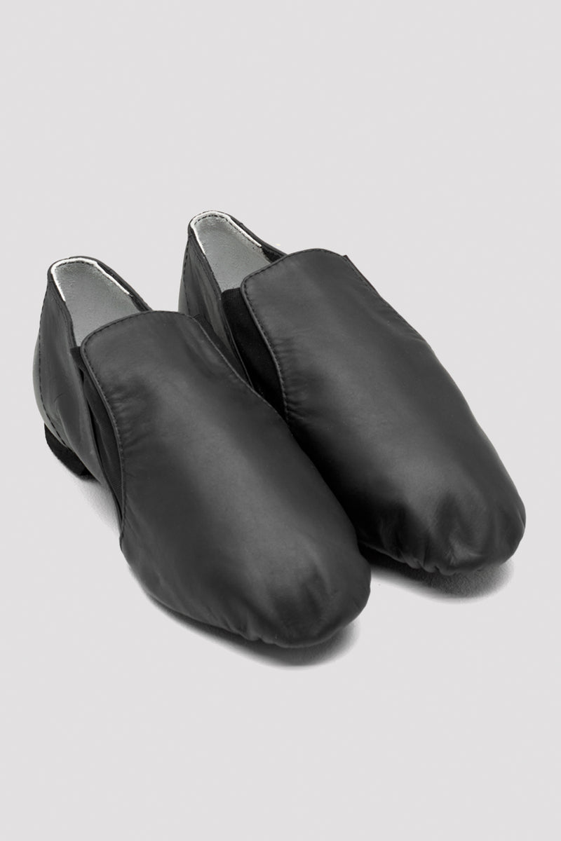Ladies Leather Elasta Jazz Booties - BLOCH US
