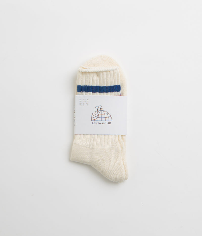 Last Resort AB x Julian Smith Retro Socks in Plum