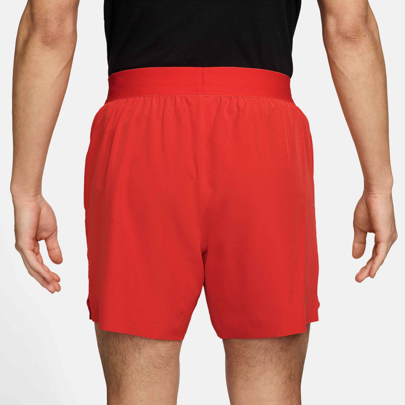 Men's Court Advantage Dri-FIT 6" Tennis Shorts in Chile Red/White