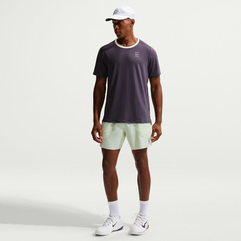 Men's Court Advantage Dri-FIT 6" Tennis Shorts in Volt Tint/Black