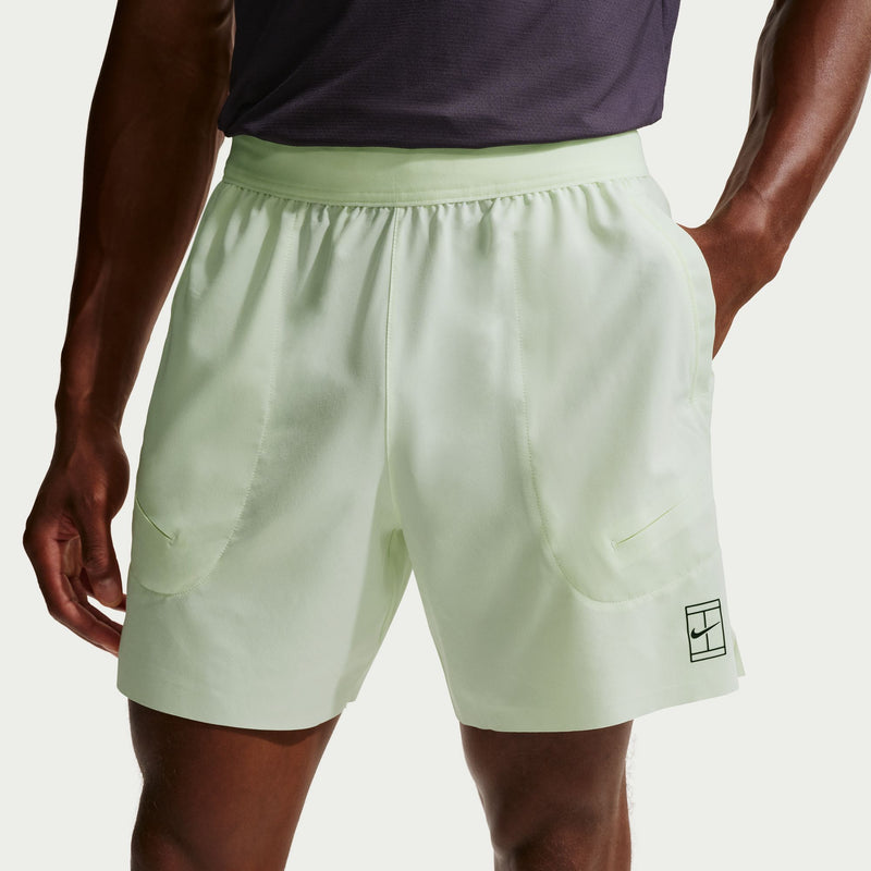 Men's Court Advantage Dri-FIT 6" Tennis Shorts in Volt Tint/Black