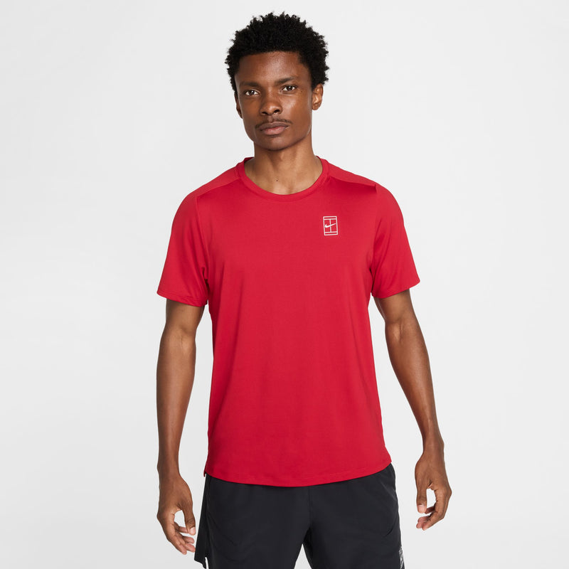 Men's Court Advantage Dri-FIT Tennis Top in Gym Red/White
