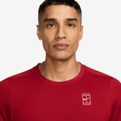 Men's Court Advantage Dri-FIT Tennis Top in Gym Red/White