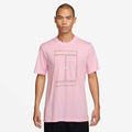 Men's Court Heritage T-Shirt in Pink Foam