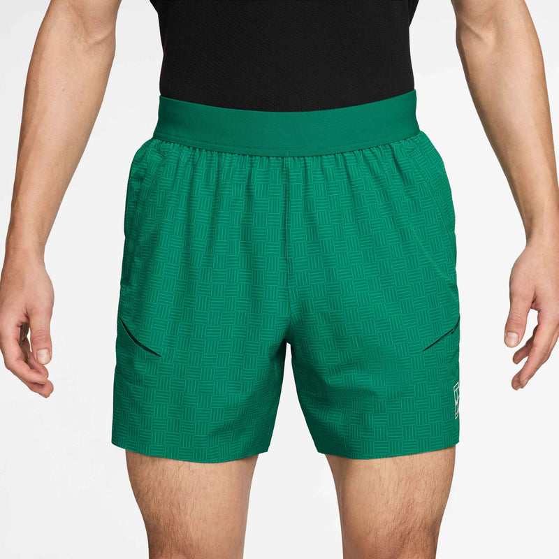 NikeCourt Advantage Dri-FIT tennisshorts voor heren in Malachite/White