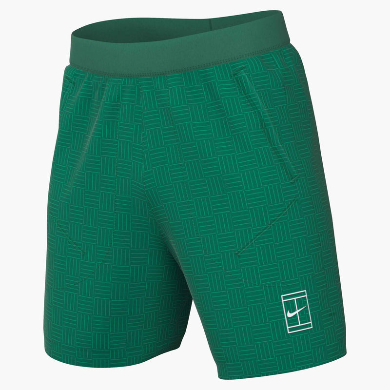 NikeCourt Advantage Dri-FIT tennisshorts voor heren in Malachite/White