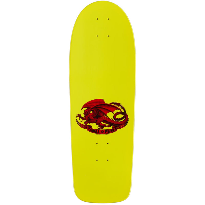 Powell-Peralta Bruce Lee Skull And Numchucks Skateboard Deck - Yellow - 10.00"