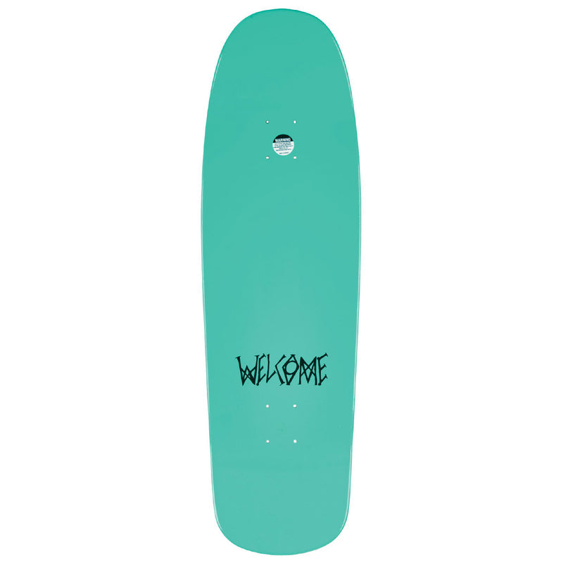 Welcome Sloth On Slappy Slap Skateboard Deck - Teal Dip - 9.50"