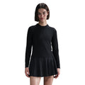 Women's Court Advantage Dri-FIT-Mid Layer Tennis Top in Black/Black