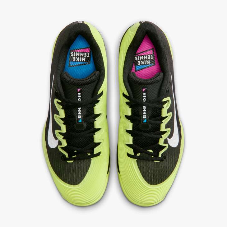Women's Vapor 12 Hard Court Tennis Shoes in Black/White-Lt Lemon Twist