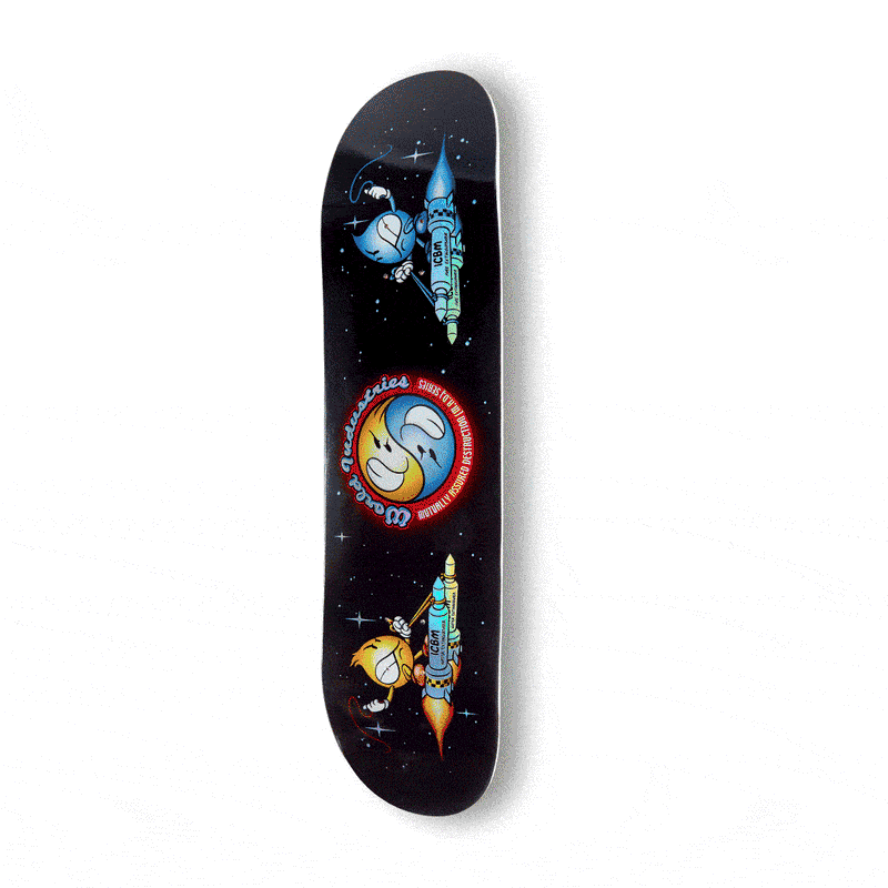 World Industries Battle 2000 Mini Skateboard Complete - Black/Holo